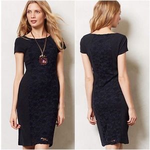 Navy Moulinette Soeurs form fitting dress sz small from Anthropologie